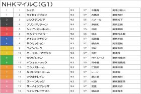 【NHKマイルカップ（G1）枠順確定】JRA2歳女王レシステンシア、タイセイビジョンらの枠は？ 最重要ポイントが決定