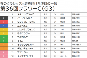 JRA【フラワーC（G3）予想】注目馬スタニングローズは断然の消し！　穴人気の実力馬発見で高配当をゲット