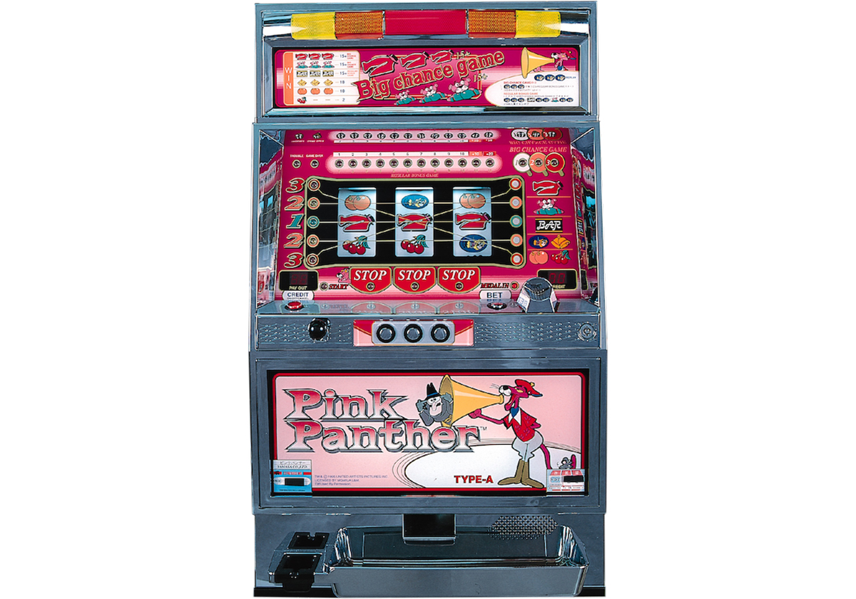 低価在庫希少 4号機 パチスロ 実機 ピンクパンサー Pink Panthers スロット 家庭用電源 領収書 66 パチスロ実機